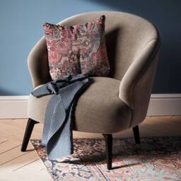 Kukoon Red Terracotta Persian Style Washable Cotton Cushion - Size: 50 cm x 50 cm