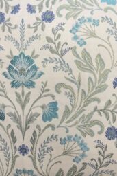 Enhanced Living 100% Blackout Floral Thermal Energy Saving Pair of Curtains with Tape Top Header - Blue - Size: 168 cm width x 229 cm drop - thumbnail 4