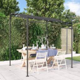 Berkfield Home Canopy Anthracite 2x2.3 m 180 g/m ² Fabric & Steel in Black - thumbnail 2
