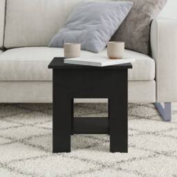 Berkfield Home Modern Coffee Table Black 40x40x42 cm Engineered Wood - Size: 40 x 40 x 42 cm - thumbnail 1