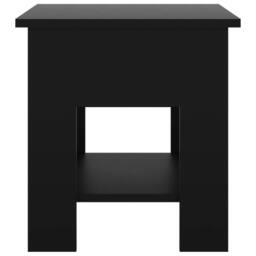 Berkfield Home Modern Coffee Table Black 40x40x42 cm Engineered Wood - Size: 40 x 40 x 42 cm - thumbnail 5