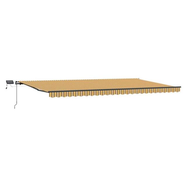 Berkfield Home Manual Retractable Awning with LED Multicolour Stripe 600x300 cm - image 1