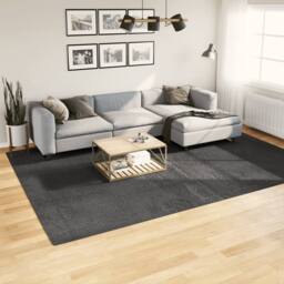 Berkfield Home Rug IZA Short Pile Scandinavian Look Anthracite 240x340 cm in Charcoal - Size: Medium - thumbnail 2