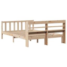 Berkfield Home Bed Frame without Mattress 160x200 cm Solid Wood Pine in Light Tan - thumbnail 6