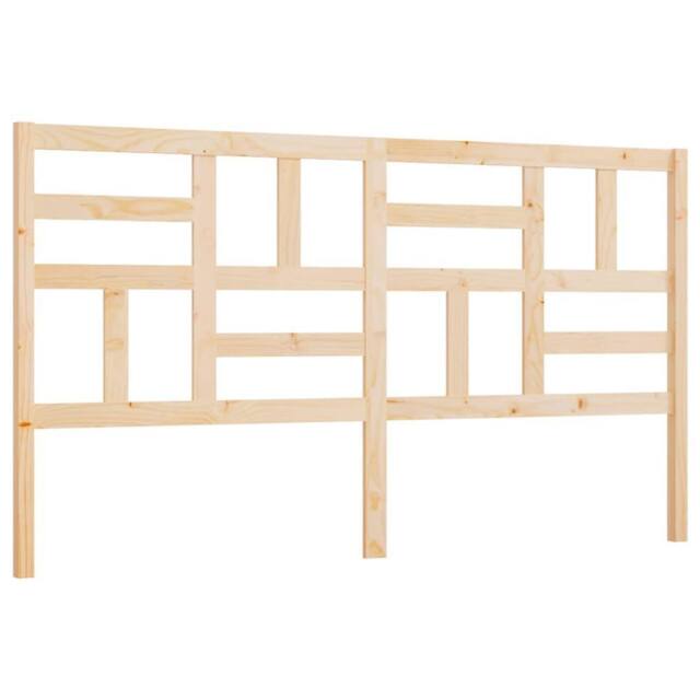 Berkfield Home Bed Headboard 186x4x104 cm Solid Wood Pine in Tan - Size: 186 x 4 x 104 cm - image 1