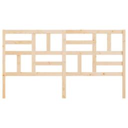 Berkfield Home Bed Headboard 186x4x104 cm Solid Wood Pine in Tan - Size: 186 x 4 x 104 cm - thumbnail 4