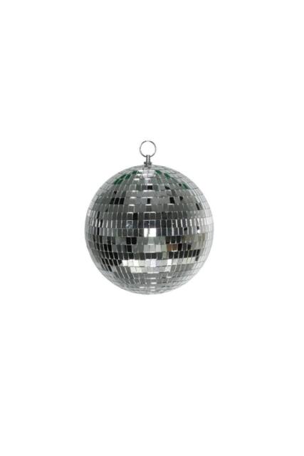 KDMD Silver Disco Bauble 20cm Christmas Ornament - image 1