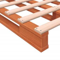 Berkfield Home Pallet Bed Wax Brown 140x200 cm Solid Wood Pine - thumbnail 7