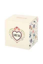 KDMD Mum Folk Heart French Tulip Candle - Calming Gift for Mother's Day in Off-White - thumbnail 4