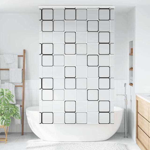 Berkfield Home Shower Roller Blind with Cassette 120x240 cm Fabric Width 116 cm in White - image 1