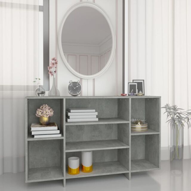 Berkfield Home Sideboard Concrete Grey 120x30x75 cm Engineered Wood - Size: 120 x 30 x 75 cm - image 1