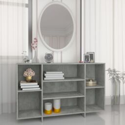 Berkfield Home Sideboard Concrete Grey 120x30x75 cm Engineered Wood - Size: 120 x 30 x 75 cm - thumbnail 1