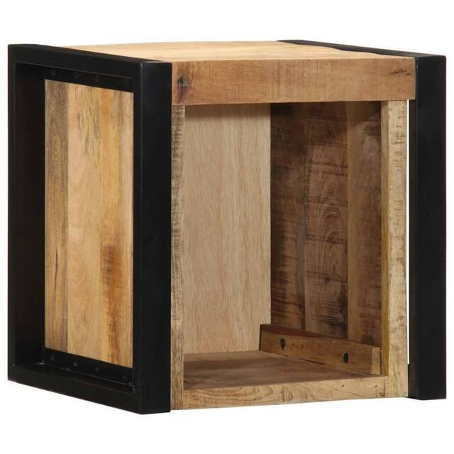 Berkfield Home Beautiful Bedside Cabinets 2 pcs 40x35x40 cm Solid Rough Wood Mango in Brown - Size: 40 x 35 x 40 cm - image 1