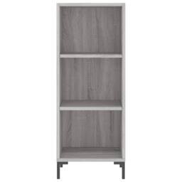 Berkfield Home Highboard Grey Sonoma 34.5x34x180 cm Engineered Wood - thumbnail 8