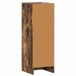 Berkfield Home Shoe Cabinet Smoked Oak 32x35x92 cm Engineered Wood in Brown - Size: 32 x 35 x 92 cm - thumbnail 7