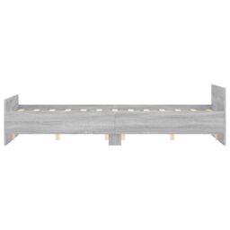 Berkfield Home Bed Frame with Headboard & Footboard Grey Sonoma 140x190 cm - thumbnail 5