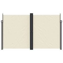Berkfield Home Retractable Side Awning Cream 200x1000 cm - thumbnail 1