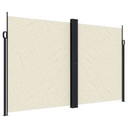 Berkfield Home Retractable Side Awning Cream 200x1000 cm - thumbnail 3