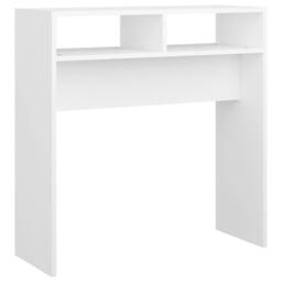 Berkfield Home Decorative Console Table White 78x30x80 cm Engineered Wood - Size: 78 x 30 x 80 cm - thumbnail 3