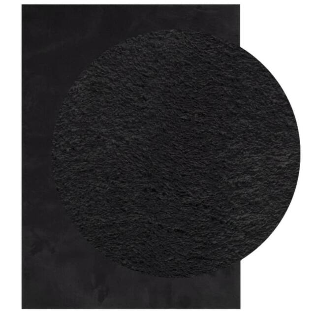Berkfield Home Rug HUARTE Short Pile Soft & Washable Black 240x340 cm - Size: Medium - image 1