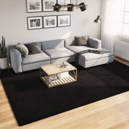 Berkfield Home Rug HUARTE Short Pile Soft & Washable Black 240x340 cm - Size: Medium - thumbnail 2