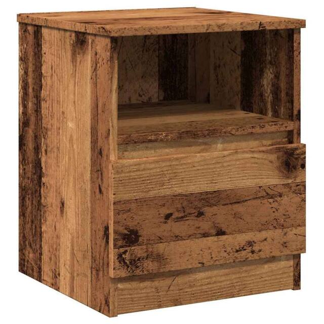 Berkfield Home Bedside Cabinet Old Wood 40x40x50 cm Engineered Wood in Brown - Size: 40 x 40 x 50 cm - image 1