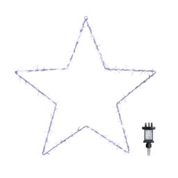 Samuel Alexander 60cm Light up Metal Hanging Christmas Star Decoration with 280 White LEDs - thumbnail 9