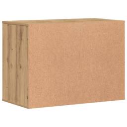 Berkfield Home Classic Corner Chest of Drawers Artisian Oak 80x41x58 cm Engineer in Brown - Size: 80 x 41 x 58 cm - thumbnail 7