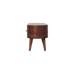 Wyld Haus Rawai Chestnut Mango Wood Round TV Media Unit in Brown - thumbnail 9