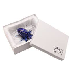 Objets d'Art Glass Figurine Deep Blue Octopus - thumbnail 6