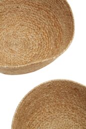 Orsina Lidi Set Of Three Jute Baskets, Renewable jute in Natural - thumbnail 4