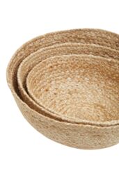 Orsina Lidi Set Of Three Jute Baskets, Renewable jute in Natural - thumbnail 6