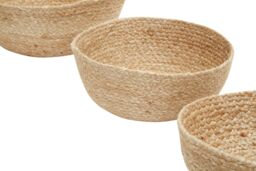 Orsina Lidi Set Of Three Jute Baskets, Renewable jute in Natural - thumbnail 3