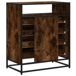 Berkfield Home Elegant Drawer Cabinet Smoked Oak 70x41x83.5 cm Engineered Wood in Brown - thumbnail 7