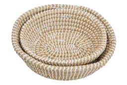 Orsina Lidi Set Of Two Baskets With White Detail - thumbnail 5