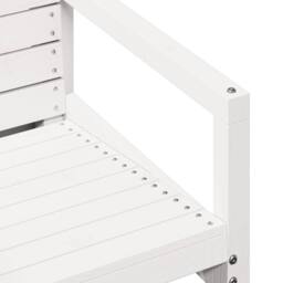 Berkfield Home 3 Piece Garden Lounge Set White Solid Wood Pine - thumbnail 7