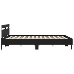 Berkfield Home Bed Frame with LED without Mattress Black 200x200 cm - thumbnail 8