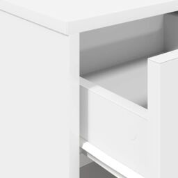 Berkfield Home Bedside Cabinets 2 pcs with Drawer White 40x34x50 cm in Black - Size: 40 x 34 x 50 cm - thumbnail 8