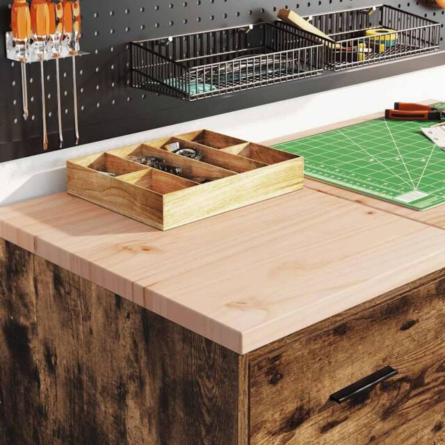 Berkfield Home Durable Garage Storage Cabinet Smoked Oak 40x51x85 cm Solid Wood Pine in Brown - Size: 40 x 51 x 85 cm - image 1