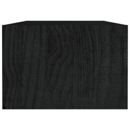 Berkfield Home Coffee Table Black 110x50x34 cm Solid Pinewood - Size: 110 x 50 x 34 cm - thumbnail 6