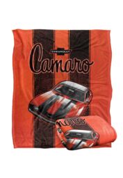 Chevrolet Camaro Stripes Silky Touch Super Soft Throw Blanket 152 X 127 cm in White - thumbnail 2