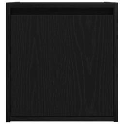 Berkfield Home Wall-Mounted Bedside Cabinet Black 38x34x40 cm - Size: 38 x 34 x 40 cm - thumbnail 6