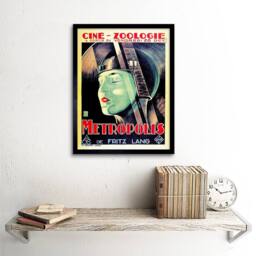 "Artery8 Movie Film Metropolis Fritz Land Dystopian Future Vision Framed Art - Size: W12"" x H16""" - thumbnail 2