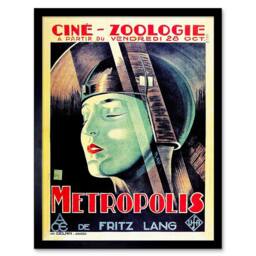 "Artery8 Movie Film Metropolis Fritz Land Dystopian Future Vision Framed Art - Size: W12"" x H16""" - thumbnail 1