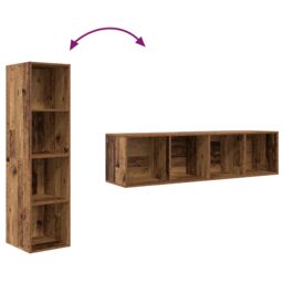 Berkfield Home TV Cabinet 2 pcs Brown 37 x 37 x 142.5 cm Engineered wood - thumbnail 8
