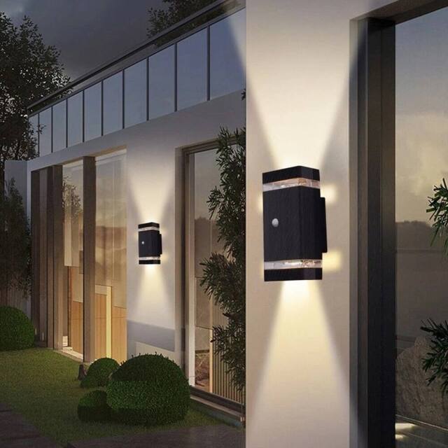 EONLION Warm Garden Light Up Down Light in Black - Size: 100 cm - image 1