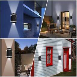 EONLION Warm Garden Light Up Down Light in Black - Size: 100 cm - thumbnail 4