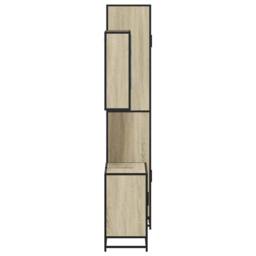 Berkfield Home Durable 3 Piece Bathroom Furniture Set Sonoma Oak Engineered Wood in Light Tan - thumbnail 6
