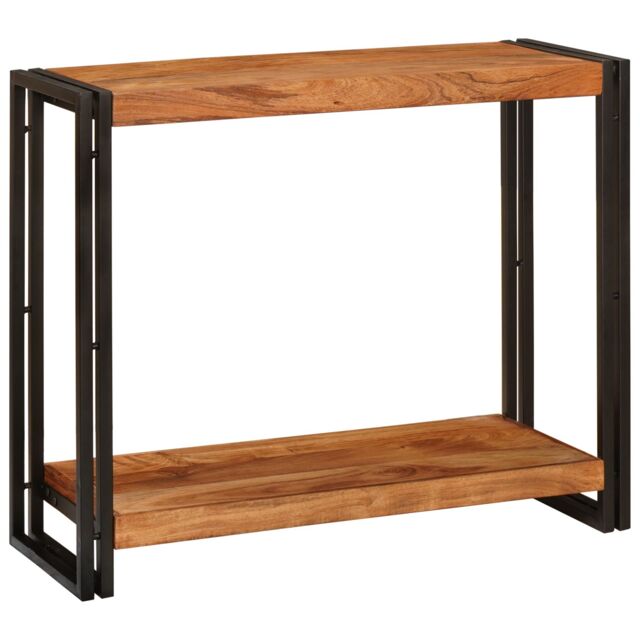 Berkfield Home Console Tables Brown 90 x 33 x 75 cm Solid acacia wood - image 1