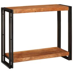 Berkfield Home Console Tables Brown 90 x 33 x 75 cm Solid acacia wood - thumbnail 5